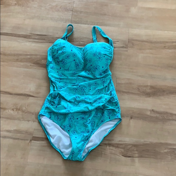 Just like new floral maturity swimsuit - Picture 1 of 4